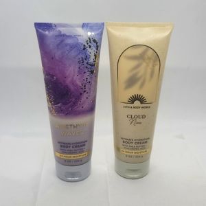 Bath and Body Works Body Cream Bundle Amethyst Waves & Cloud Nine